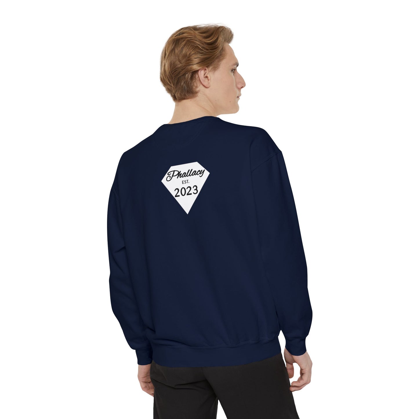Phallacy Diamond Unisex Garment-Dyed Sweatshirt