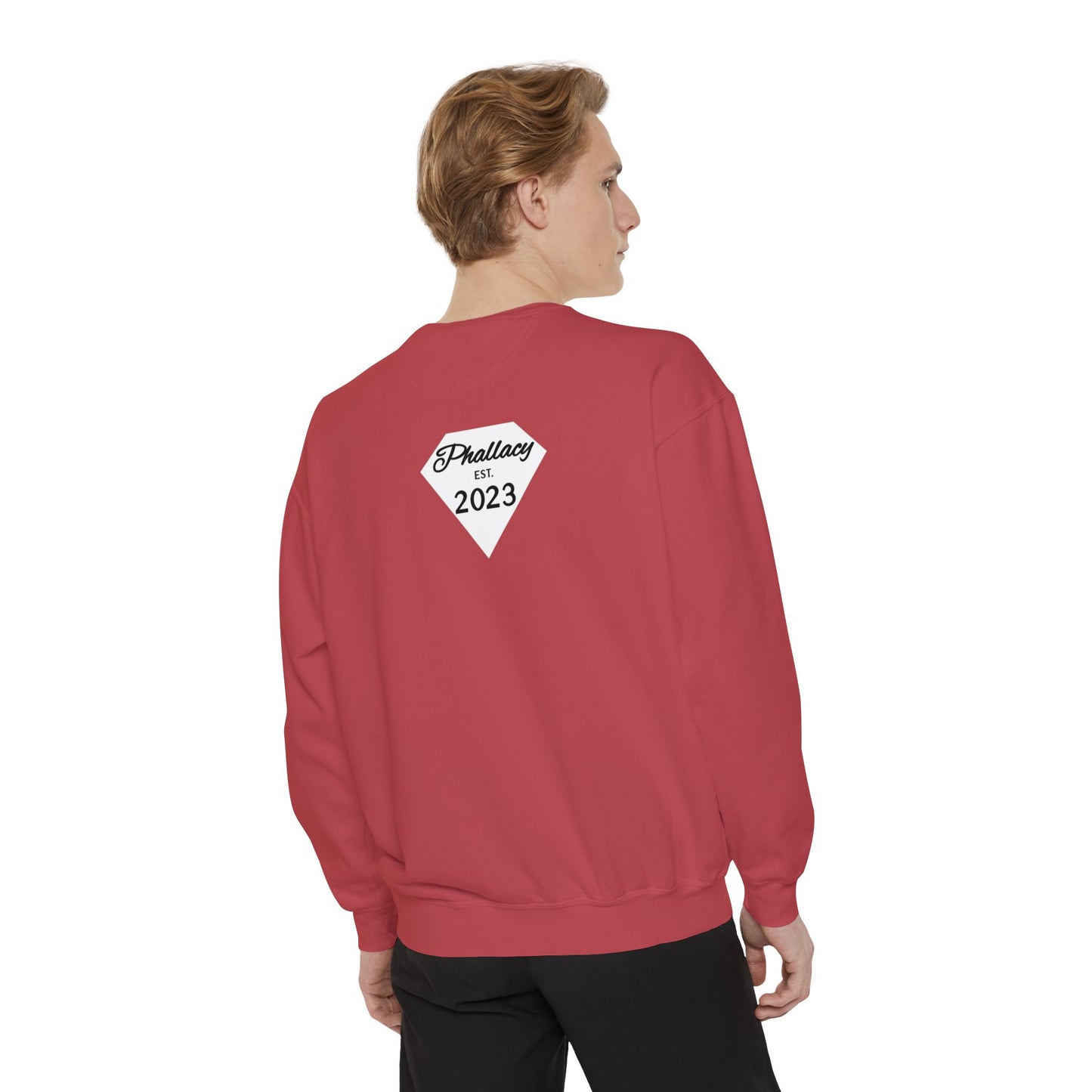 Phallacy Diamond Unisex Garment-Dyed Sweatshirt