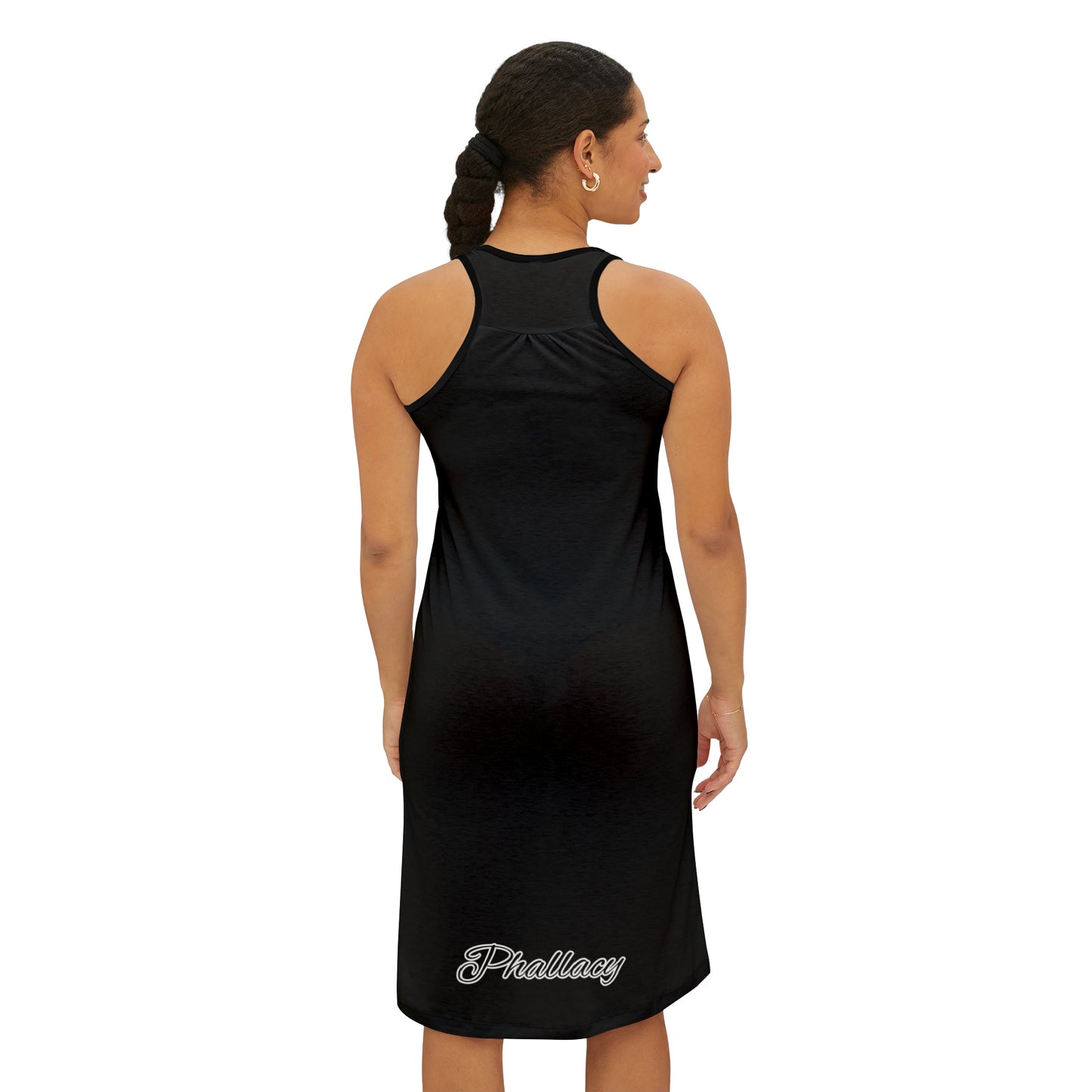 Phallacy Signature Striped Designer Racerback Dress