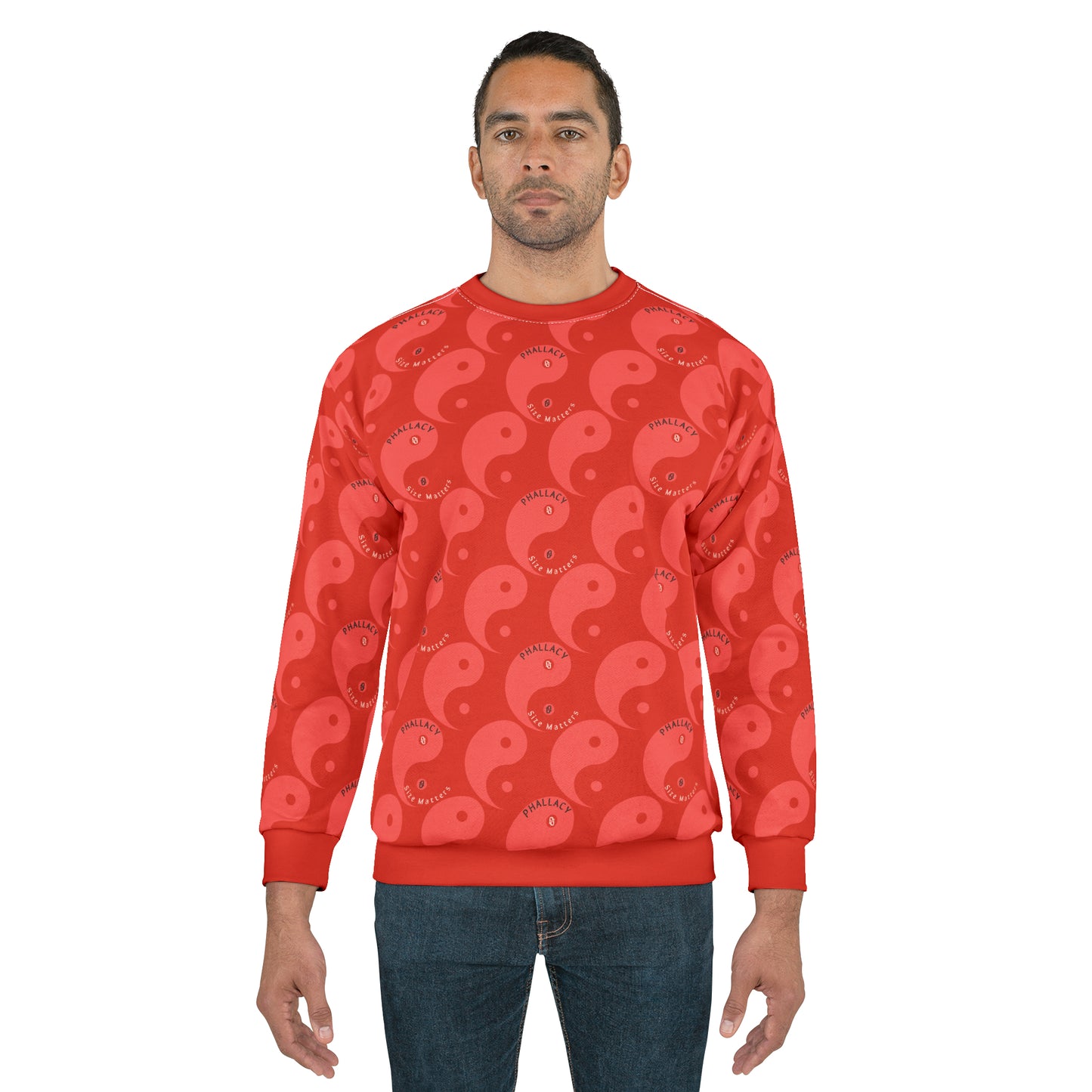 Phallacy Yin-Yang Designer Unisex Sweatshirt