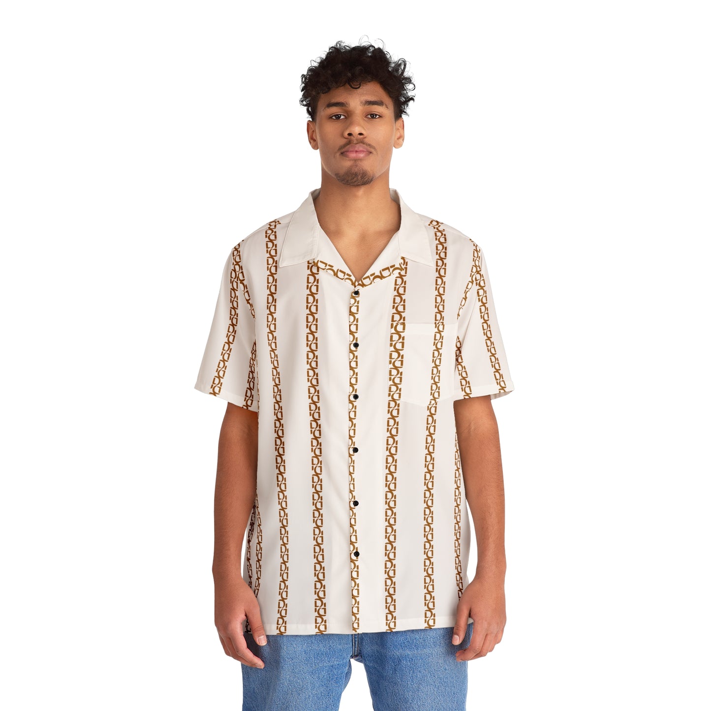 Phallacy Striped Designer Button Up Shirt