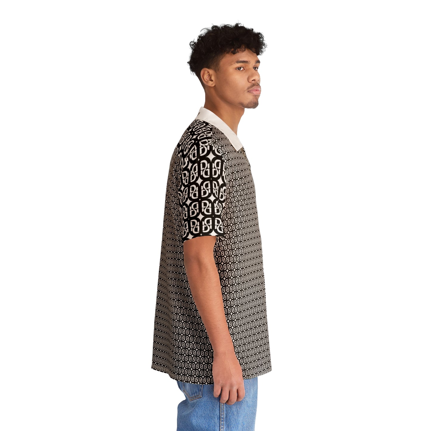 Phallacy Monogram Designer Button Up Shirt
