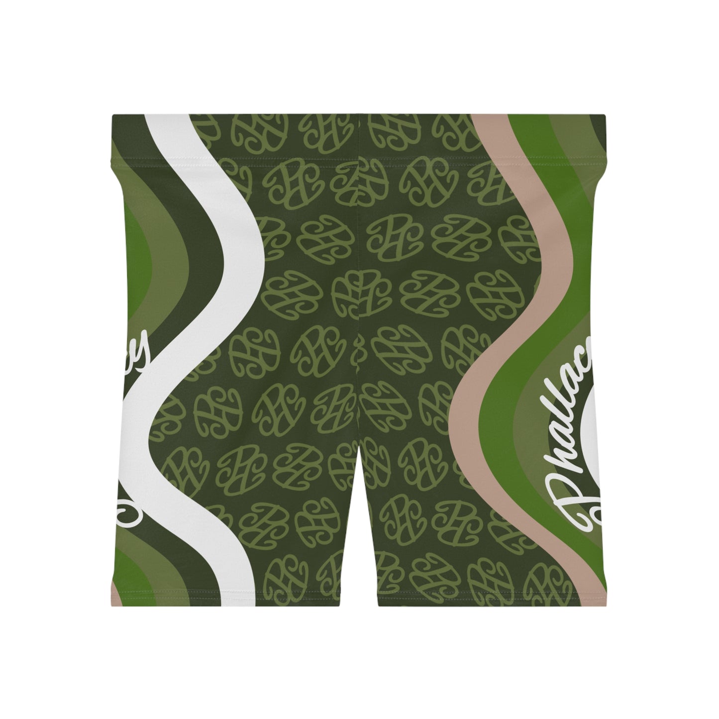 Phallacy Camo Designer Women's Biker Shorts