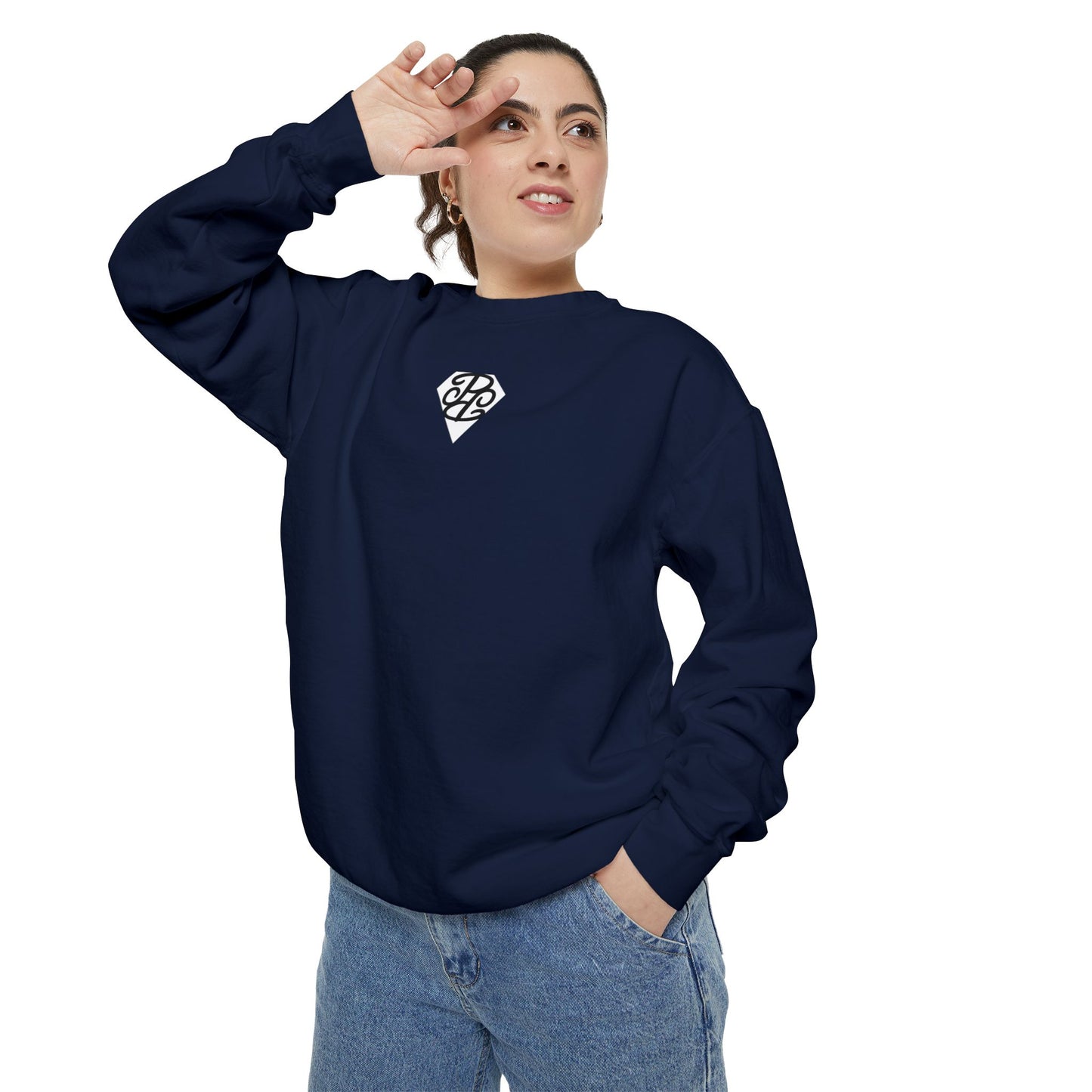 Phallacy Diamond Unisex Garment-Dyed Sweatshirt