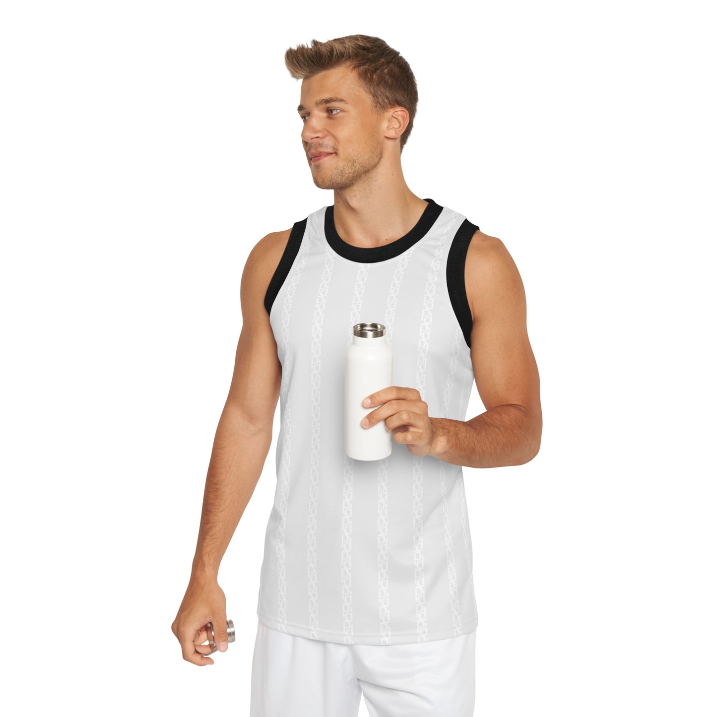 Phallacy Striped Designer Unisex Basketball Jersey
