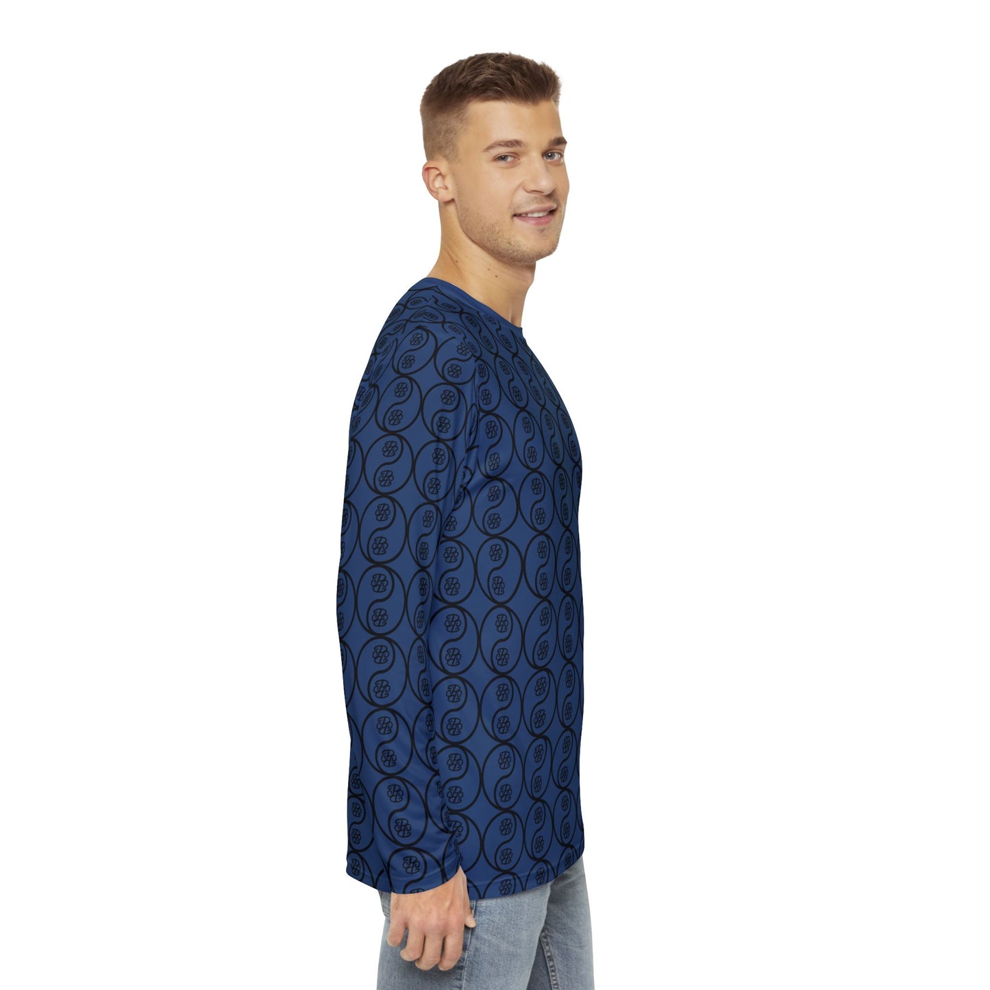 Phallacy Yin-Yang Designer Men's Long Sleeve Shirt