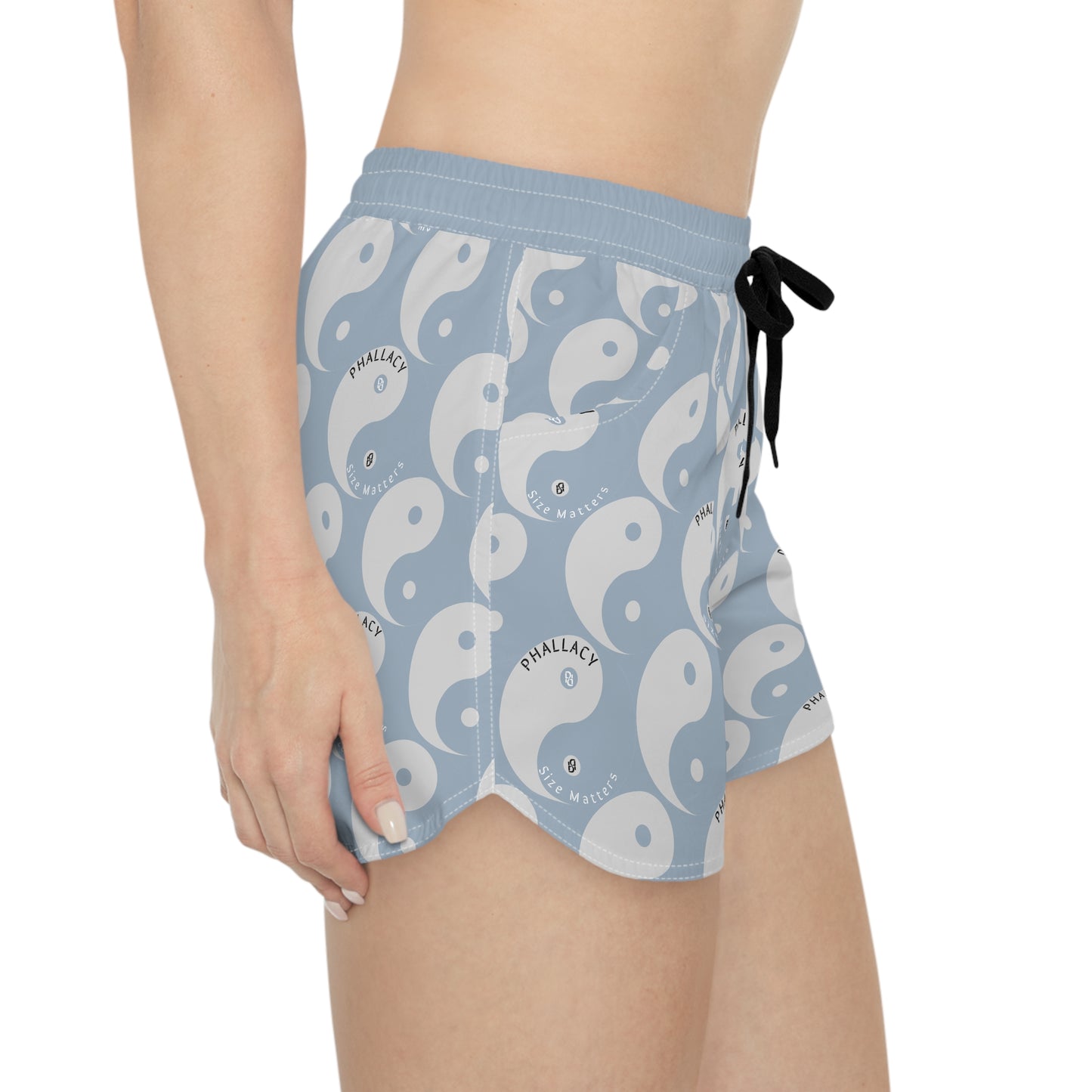 Phallacy Yin-Yang Designer Women's Casual Shorts