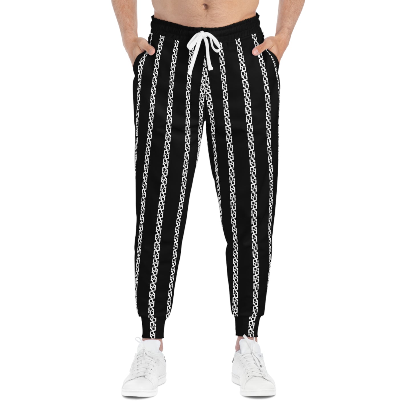 Phallacy Striped Designer Unisex Athletic Joggers