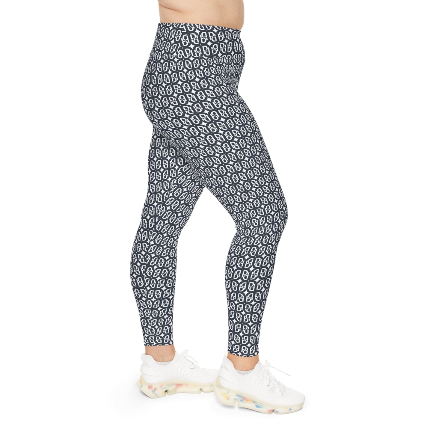 Phallacy Monogram Designer Plus Size Leggings