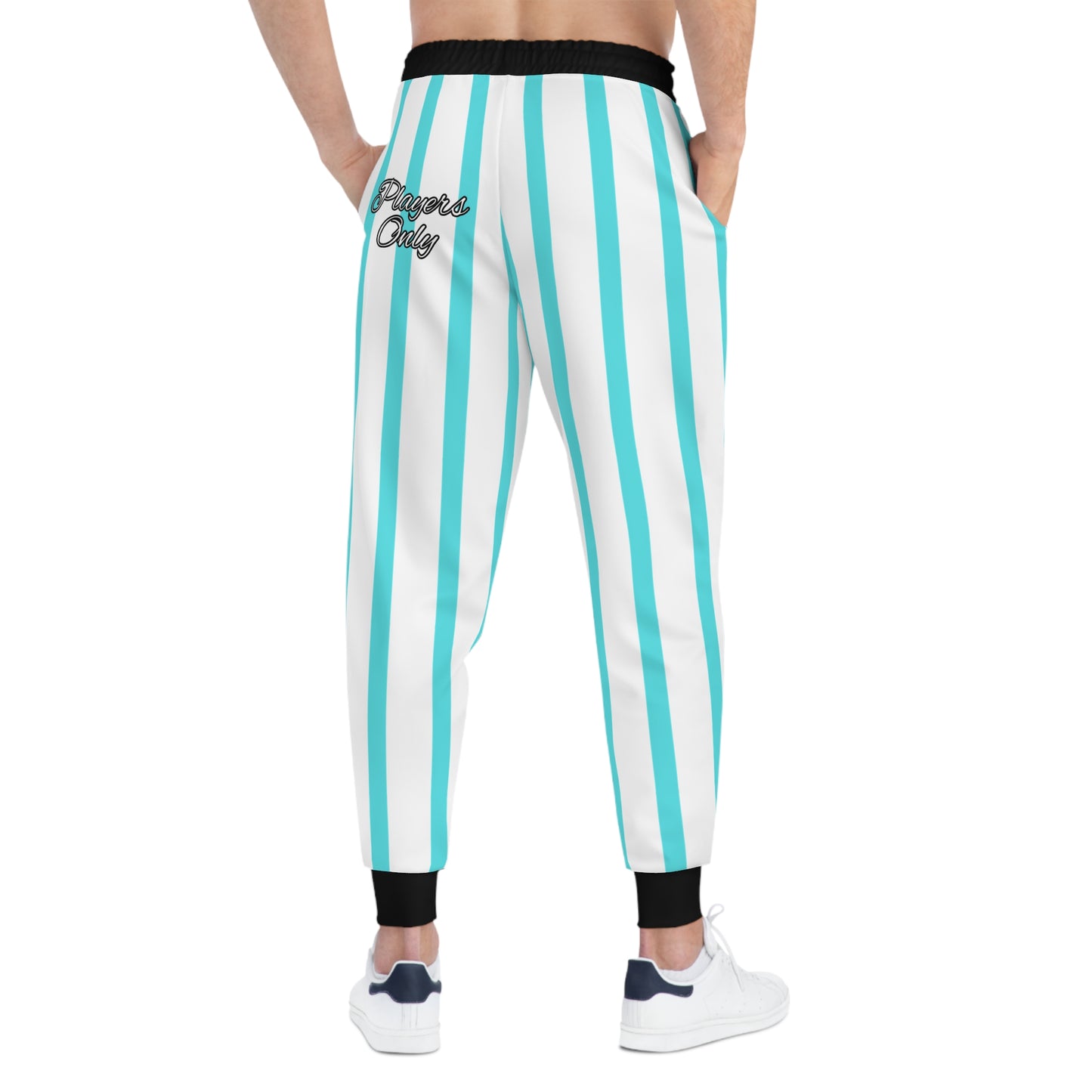 Phallacy Striped Designer Unisex Athletic Joggers