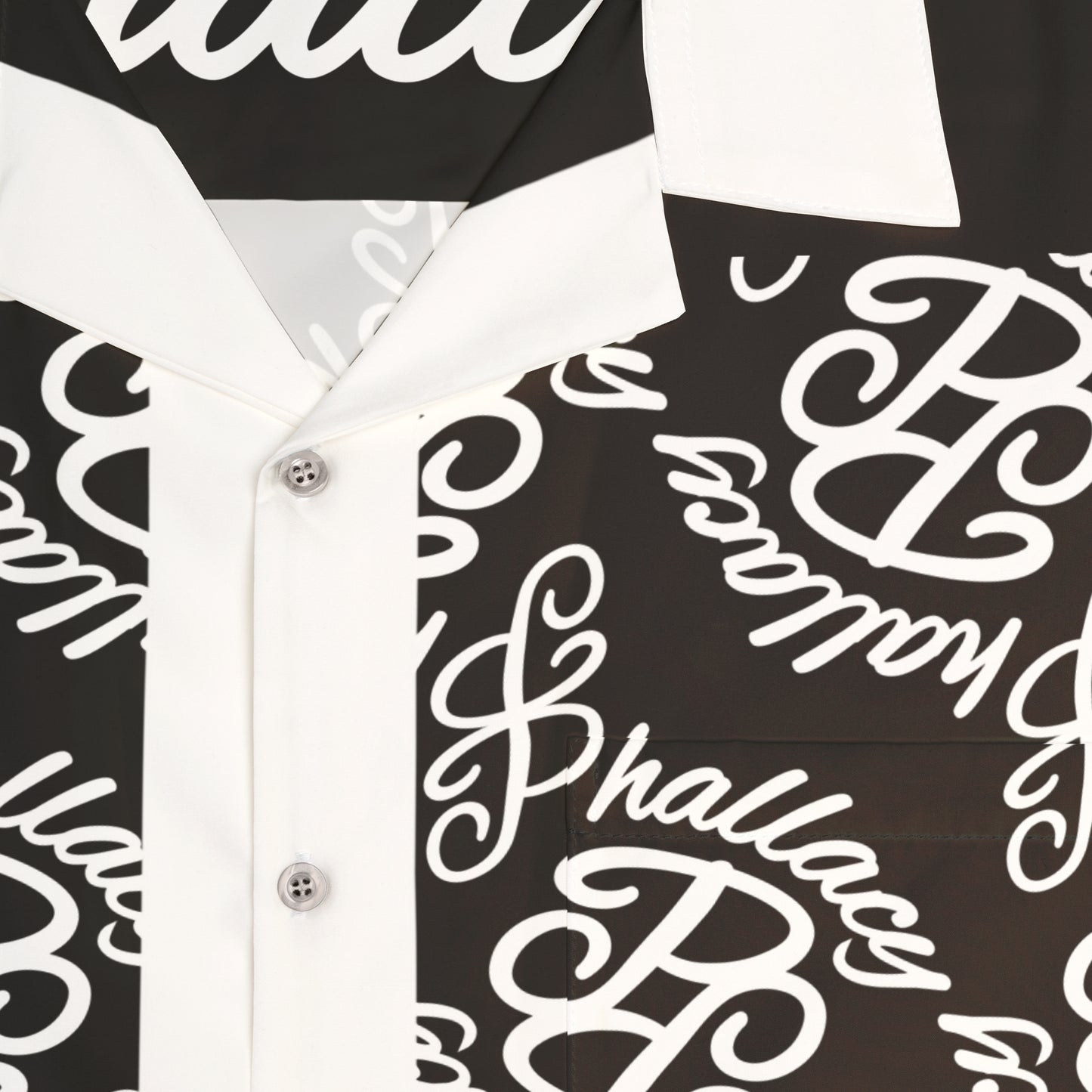 Phallacy Monogram Designer Men's Button Up Shirt