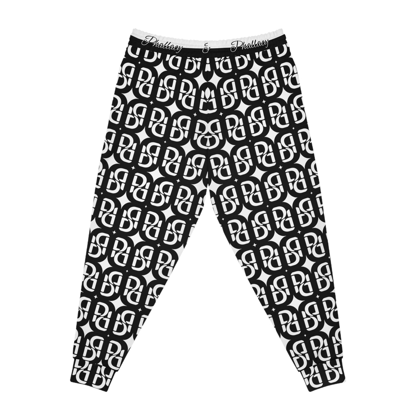 Phallacy Signature Monogram Designer Unisex Athletic Joggers