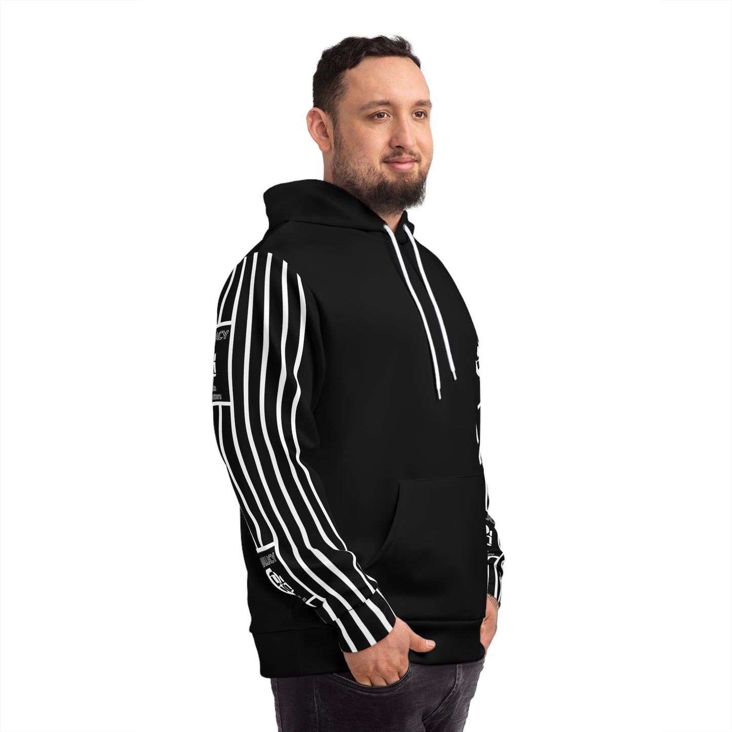 Phallacy Striped Designer Unisex Fashion Hoodie