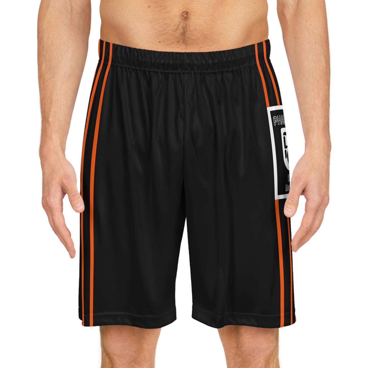 Phallacy Striped Designer Basketball Shorts