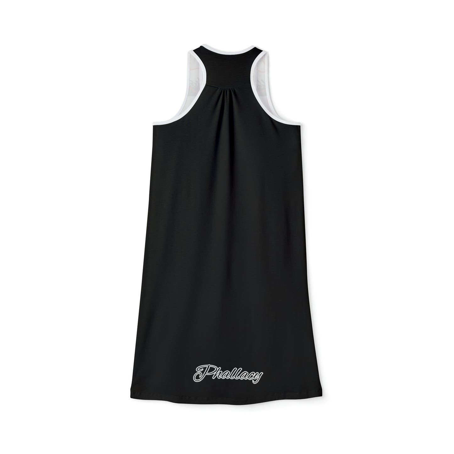 Phallacy Signature Striped Designer Racerback Dress