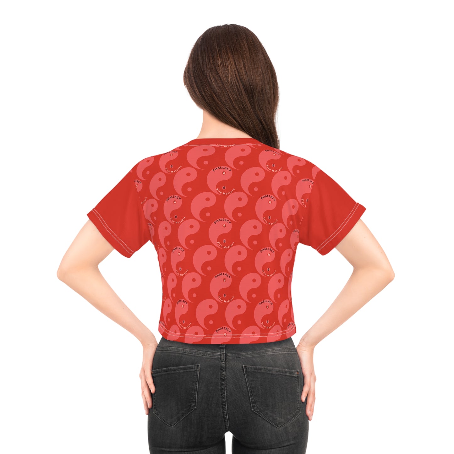 Phallacy Yin-Yang Designer Crop Top