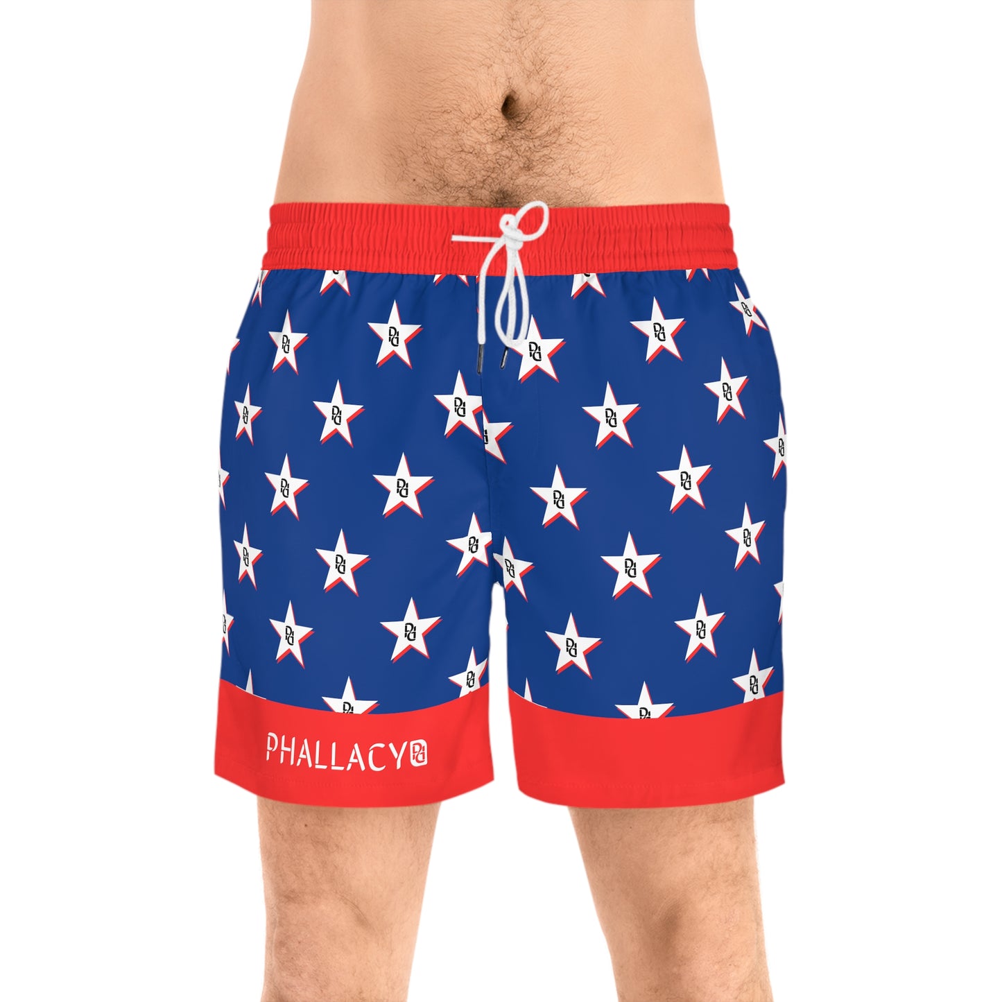 Phallacy Star Designer Mid-Length Swim Shorts