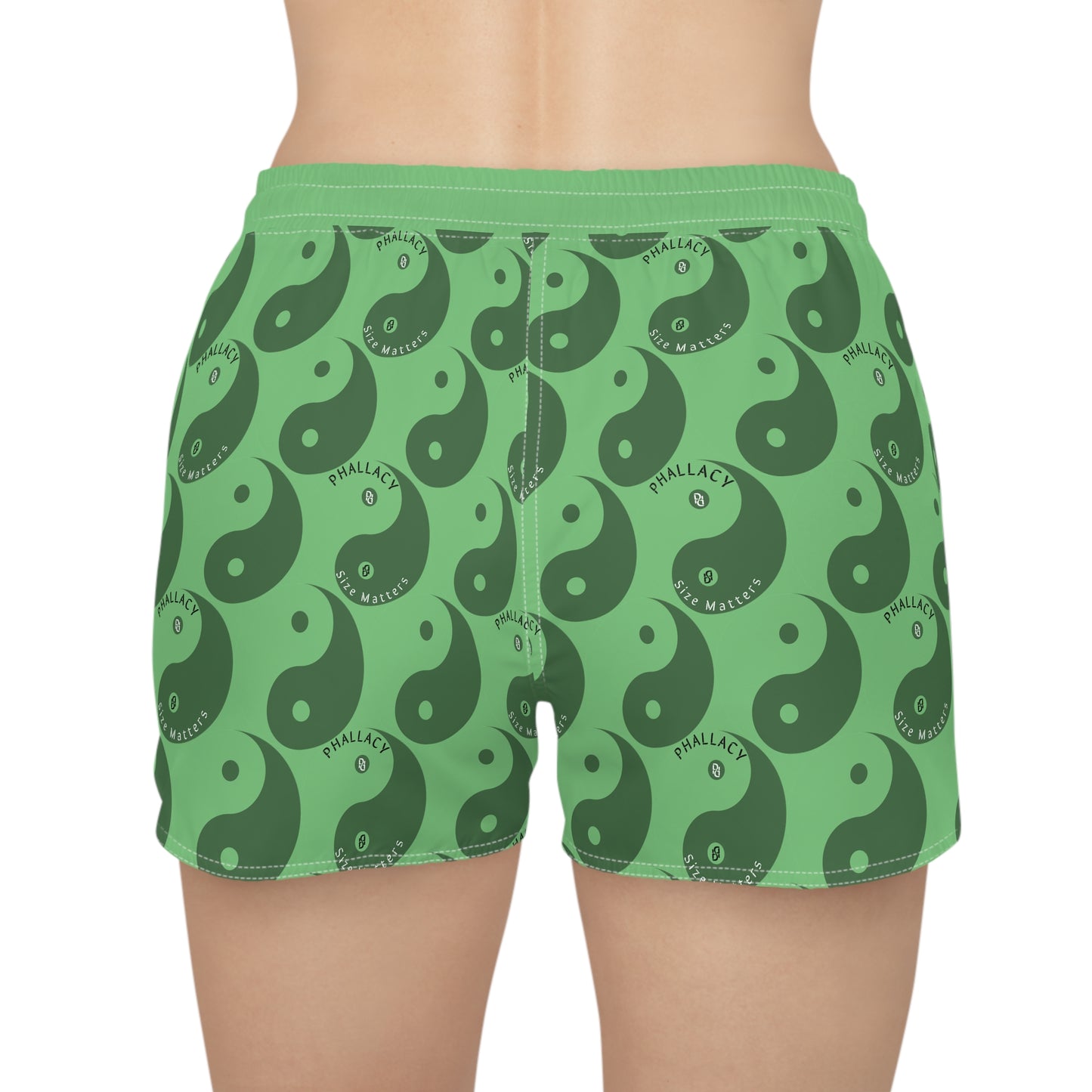 Phallacy Yin-Yang Designer Women's Casual Shorts