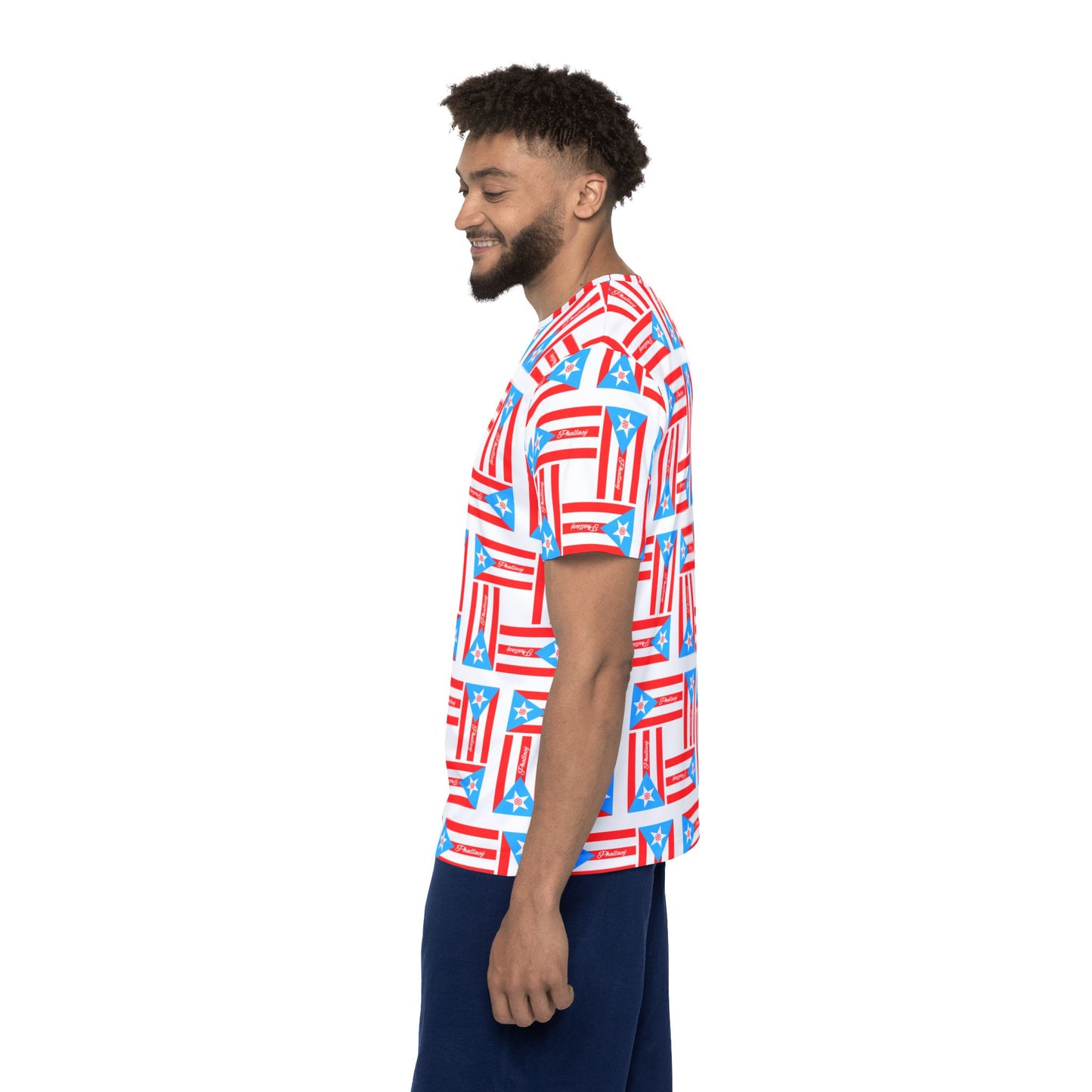 Phallacy Flag Men's Designer Sports Jersey | Puerto Rico Flag, Boricua, Puerto Rico Fashion