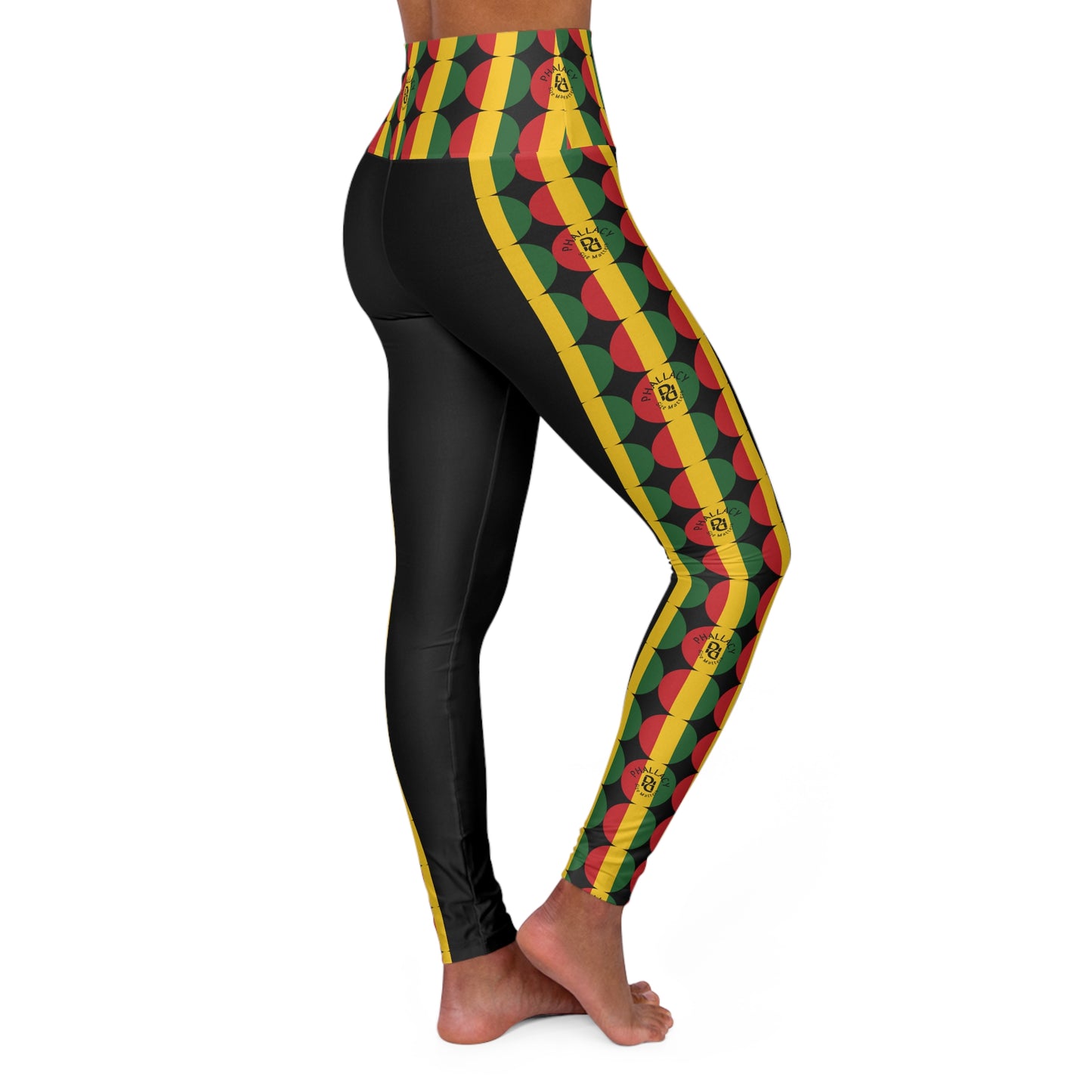 Phallacy Time Designer High Waisted Yoga Leggings