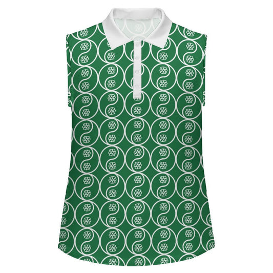 Phallacy Yin-Yang Designer Women's Sleeveless Polo