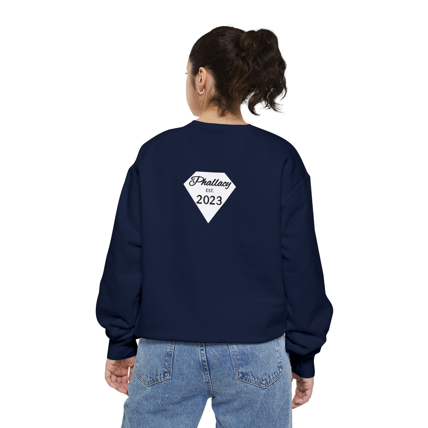 Phallacy Diamond Unisex Garment-Dyed Sweatshirt