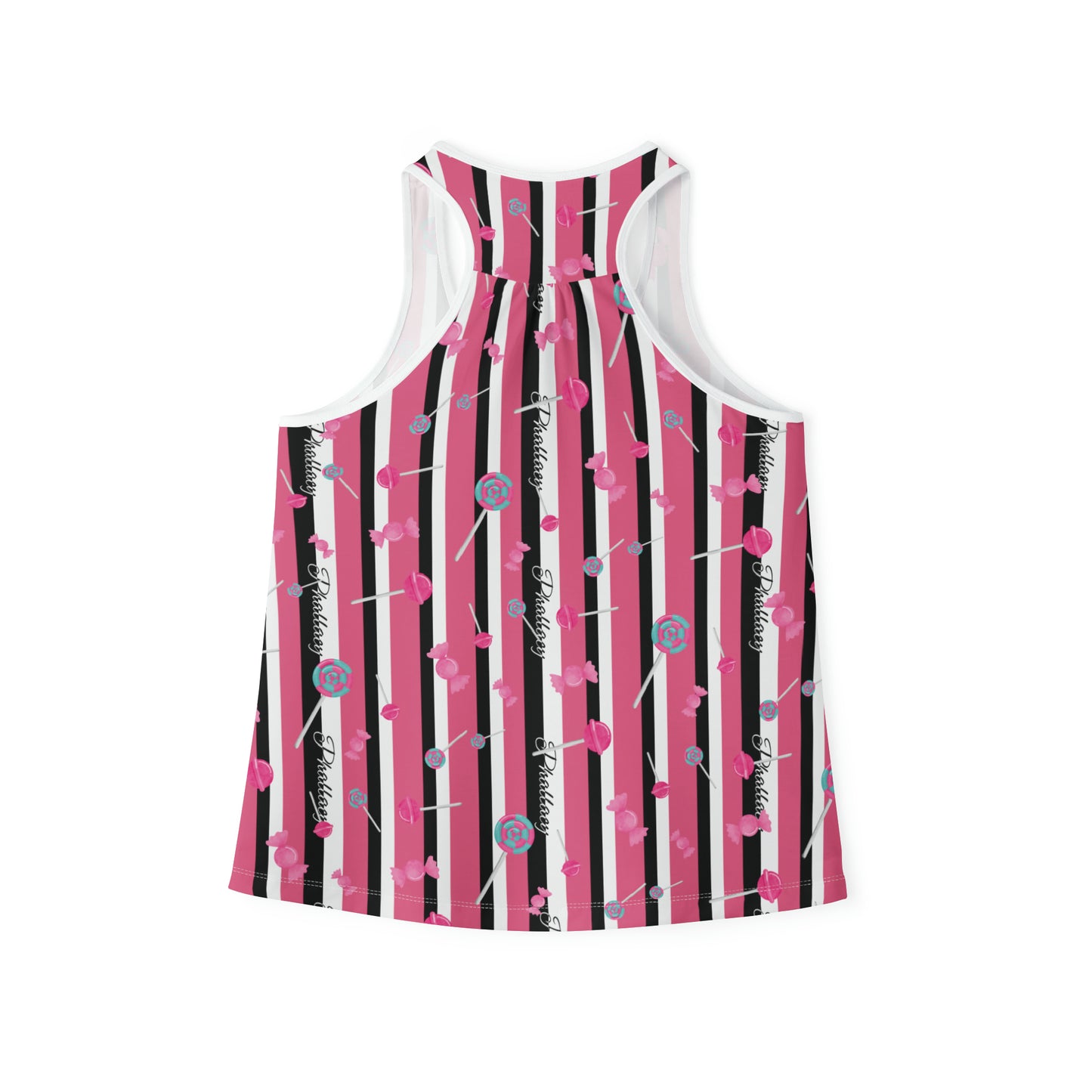 Phallacy Striped Designer Women's Tank Top