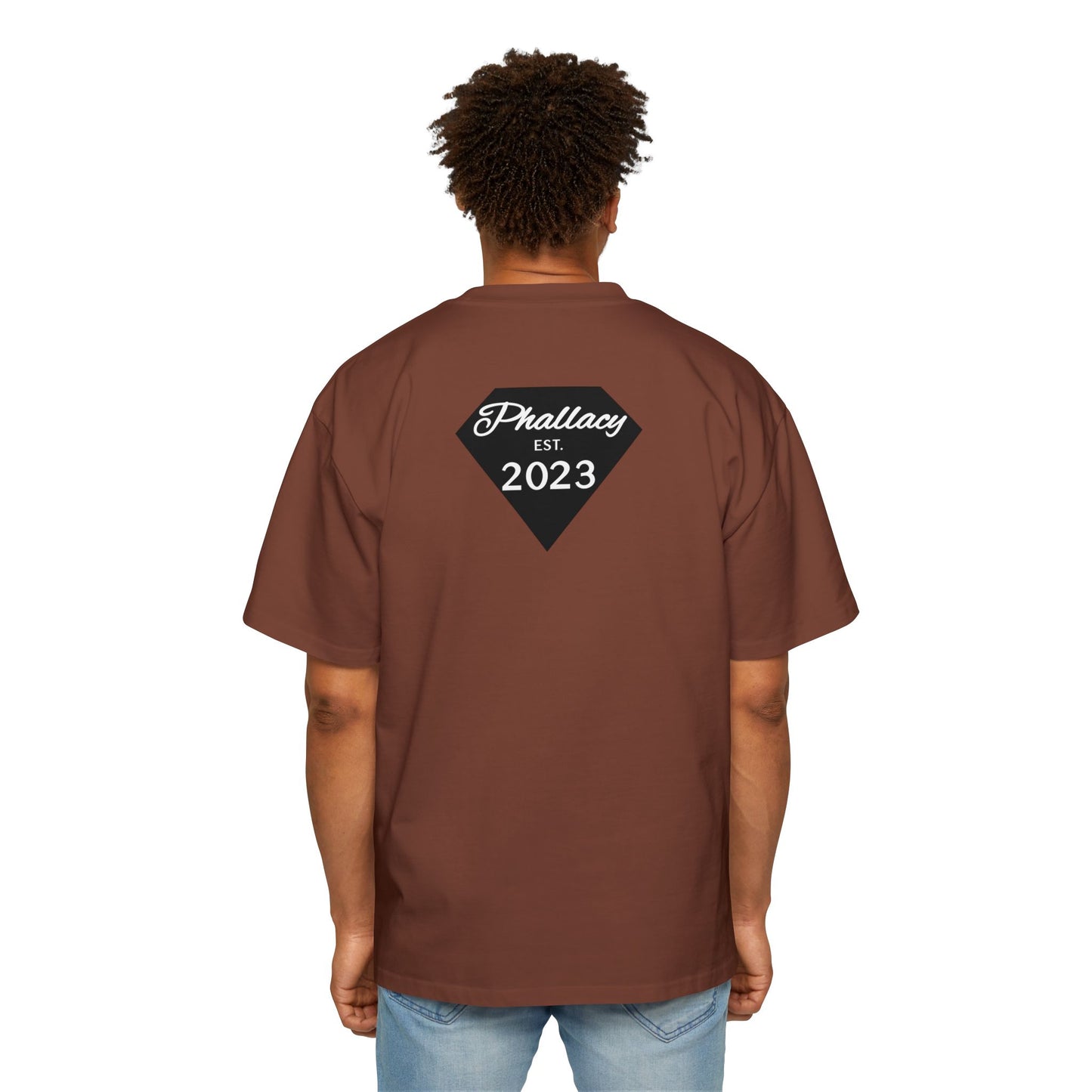 Phallacy Diamond Men's Heavy Oversized Tee