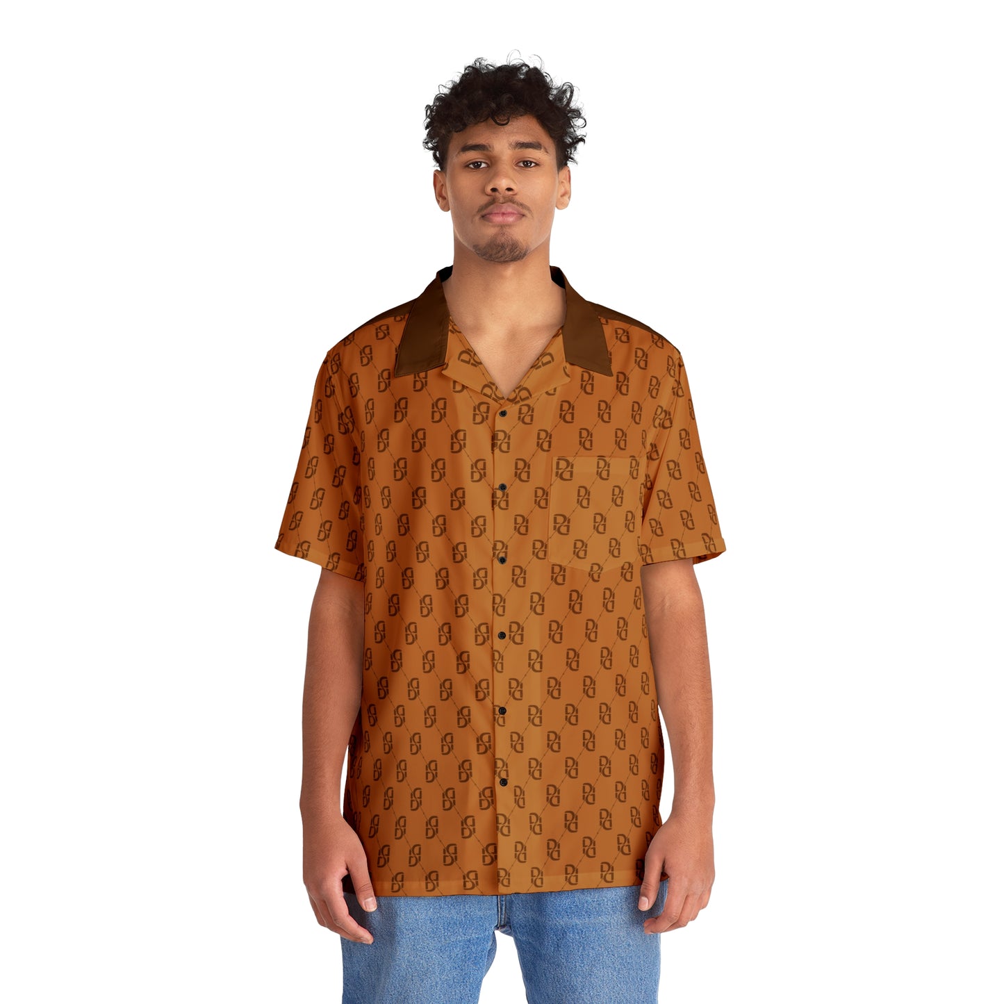 Phallacy Monogram Designer Button Up Shirt