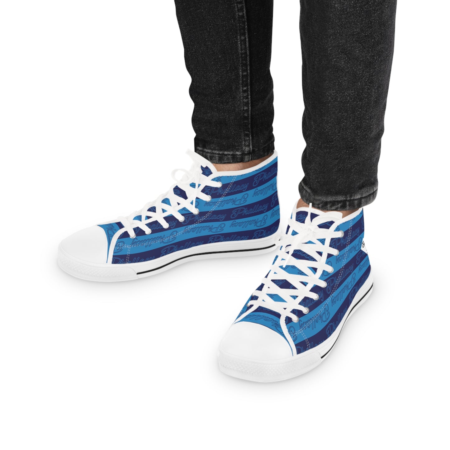 Phallacy Signature Designer Men's High Top Sneakers - Stylish Casual Footwear for Everyday Wear