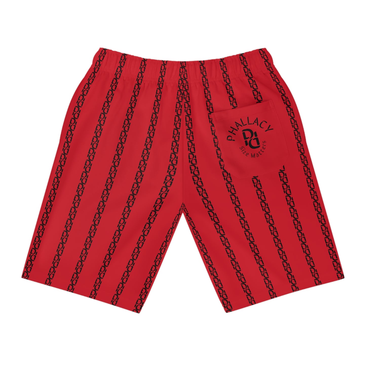 Phallacy Striped Designer Athletic Shorts
