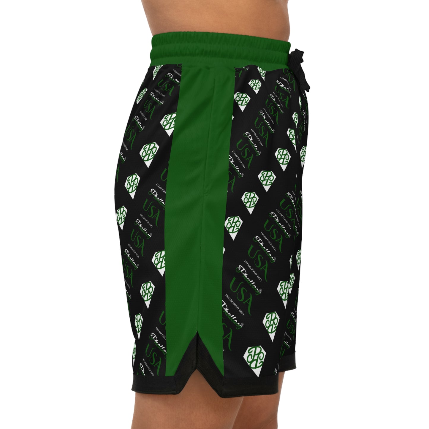 Phallacy Diamond Designer Men's Basketball Shorts