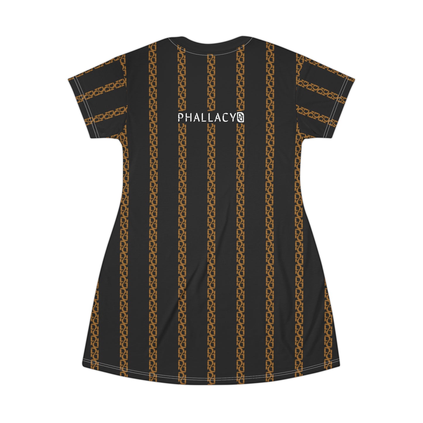 Phallacy Striped Designer T-Shirt Dress