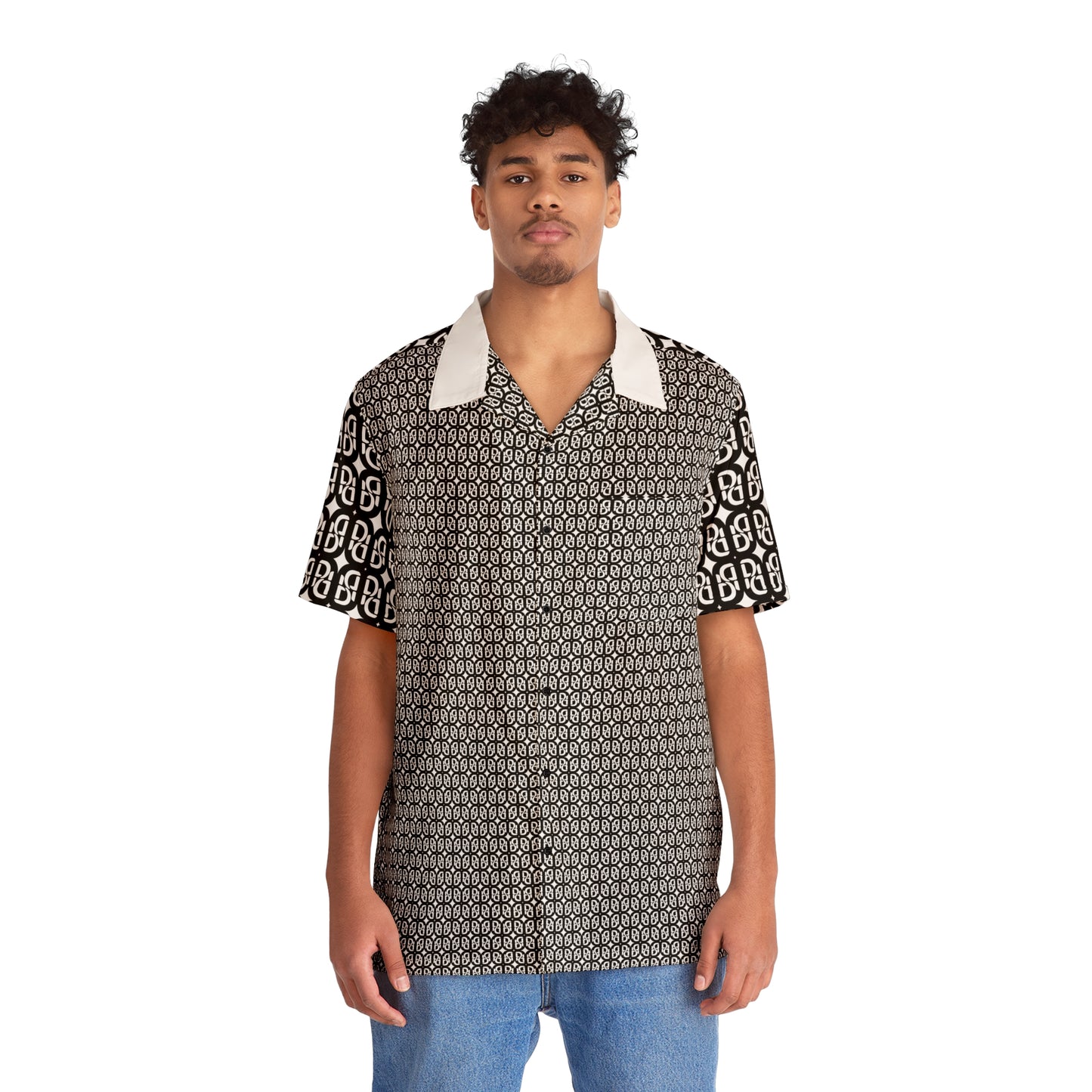 Phallacy Monogram Designer Button Up Shirt