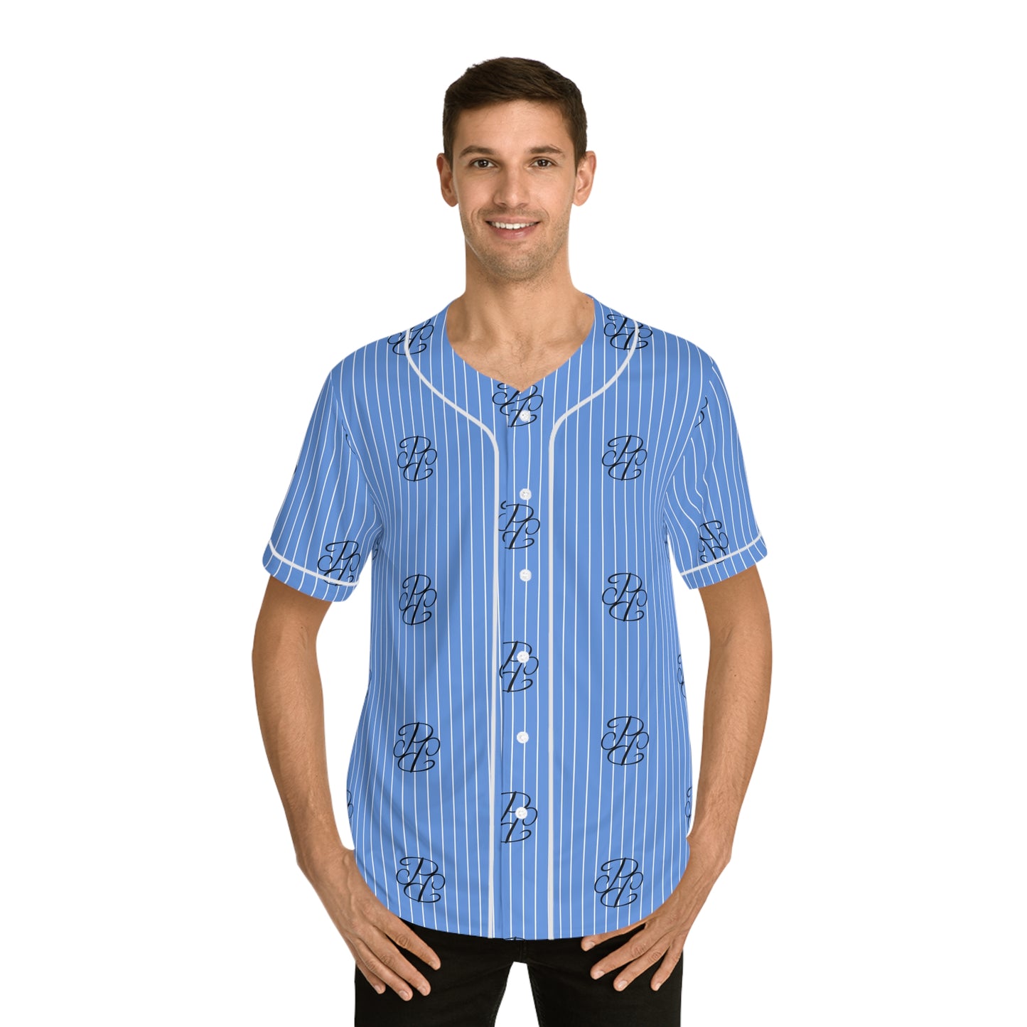 Phallacy Players Striped Designer Men's Baseball Jersey