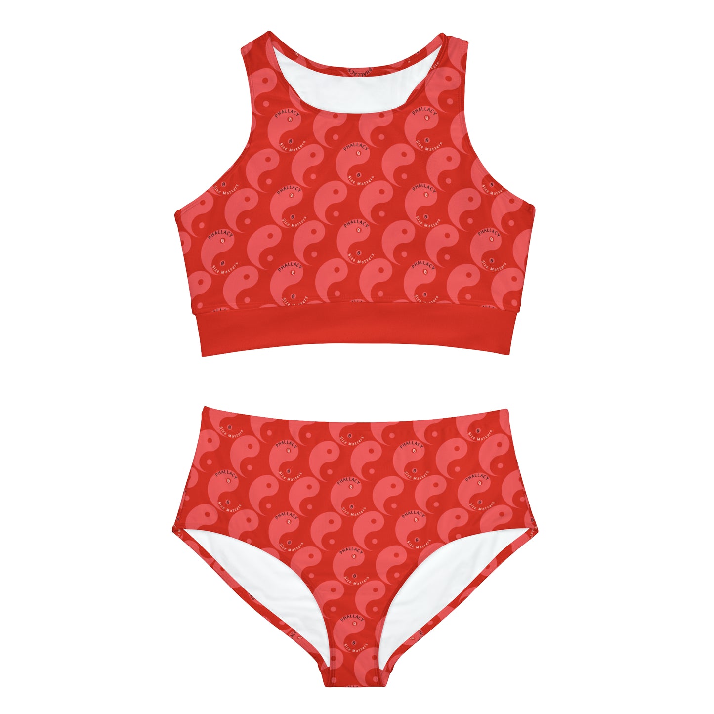 Phallacy Yin-Yang Designer Sporty Bikini Set
