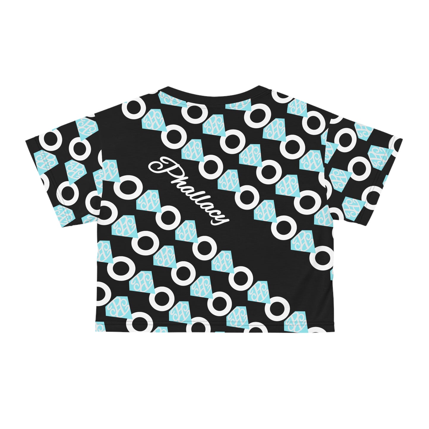 Phallacy Diamond Designer Women's Cropped Tee