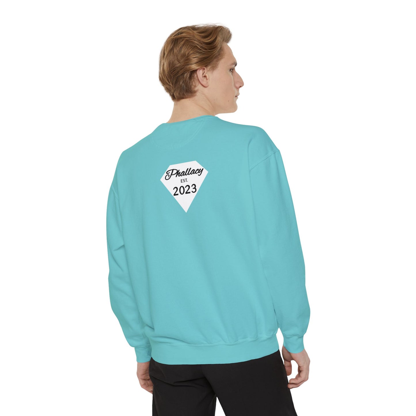 Phallacy Diamond Unisex Garment-Dyed Sweatshirt