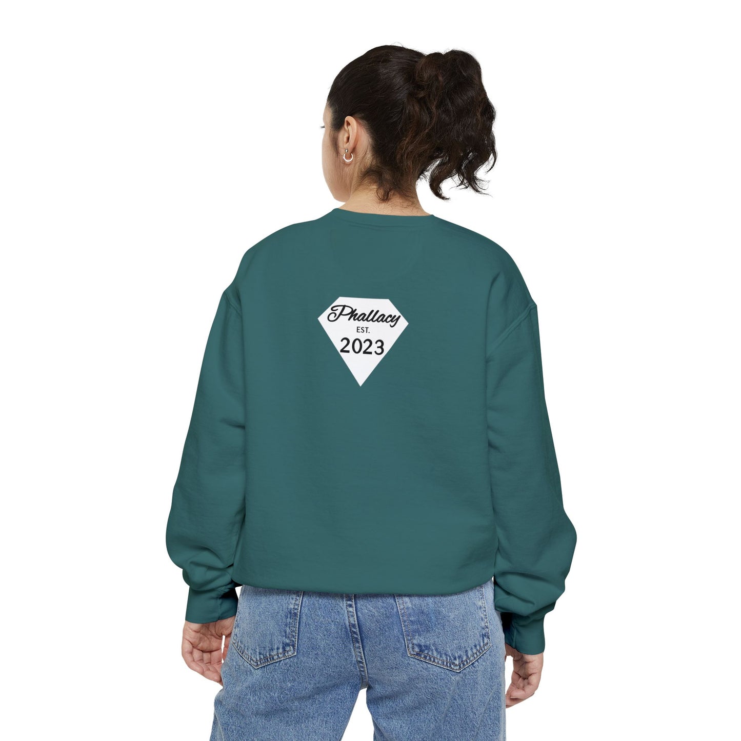 Phallacy Diamond Unisex Garment-Dyed Sweatshirt