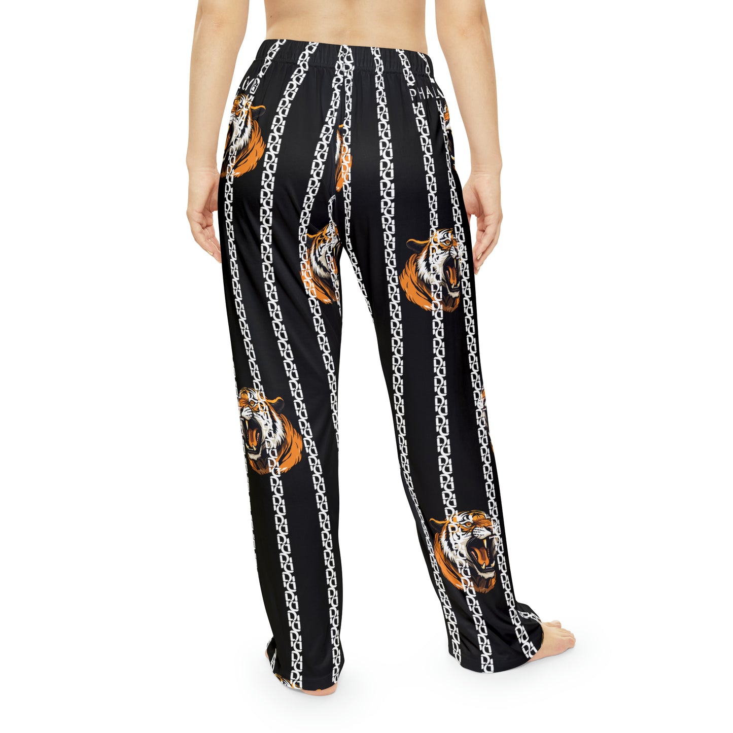 Phallacy Striped Designer Women's Pajama Pants