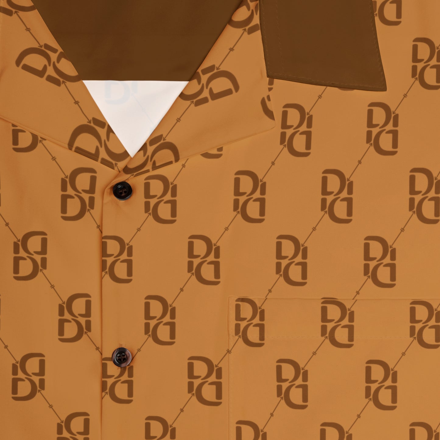 Phallacy Monogram Designer Button Up Shirt