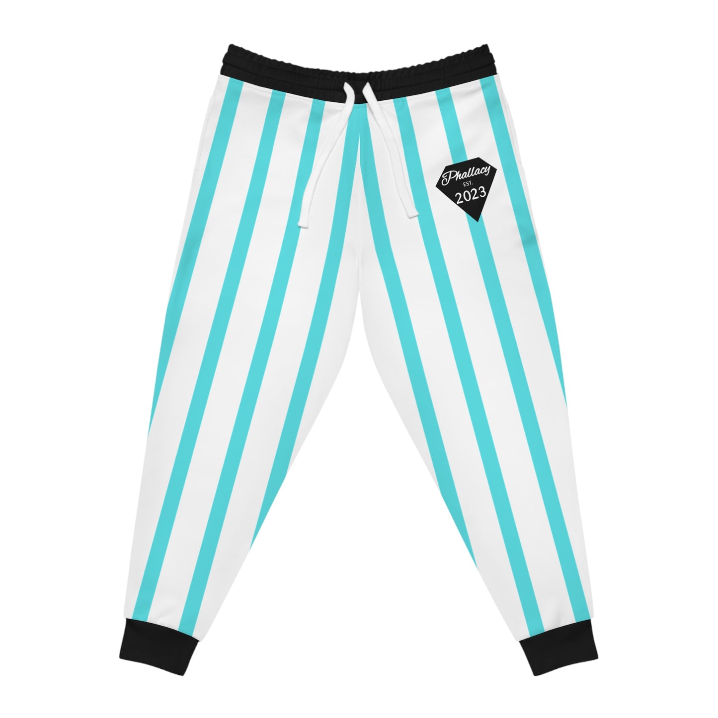 Phallacy Striped Designer Unisex Athletic Joggers