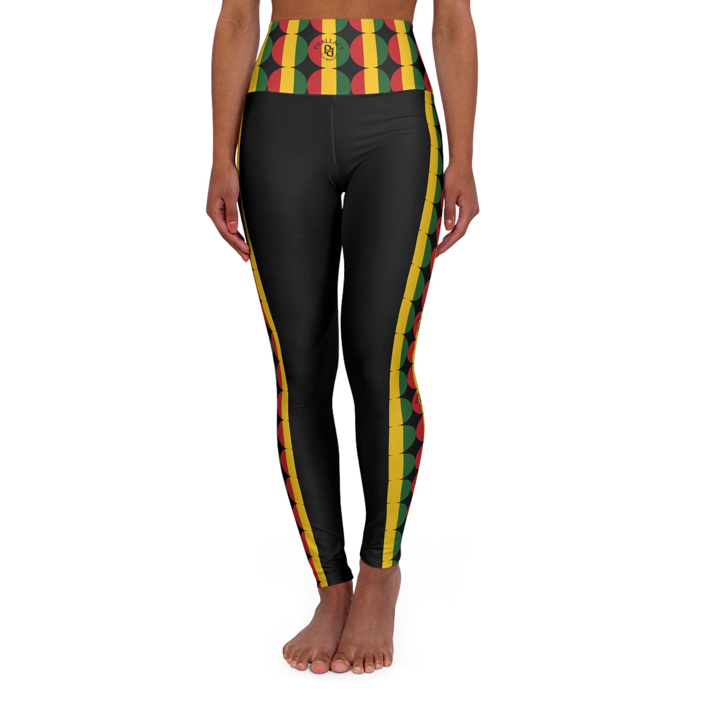 Phallacy Time Designer High Waisted Yoga Leggings