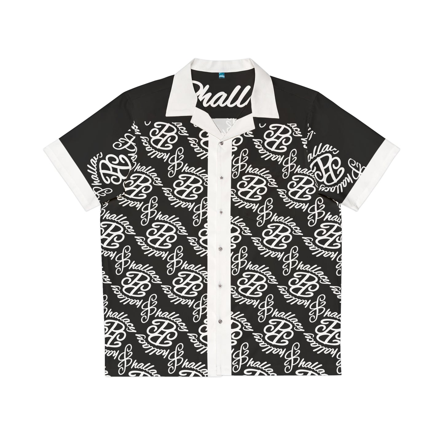 Phallacy Monogram Designer Men's Button Up Shirt