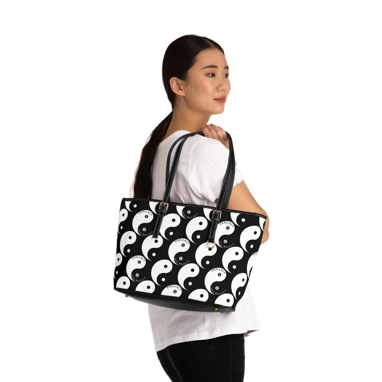 Phallacy Yin-Yang Designer Vegan Leather Shoulder Bag
