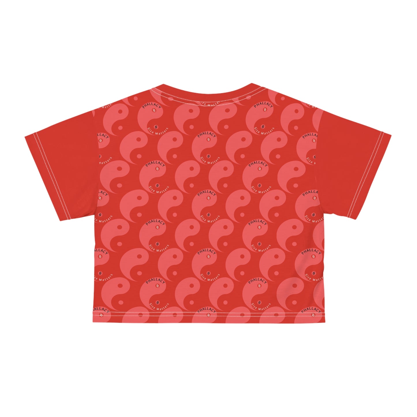 Phallacy Yin-Yang Designer Crop Top