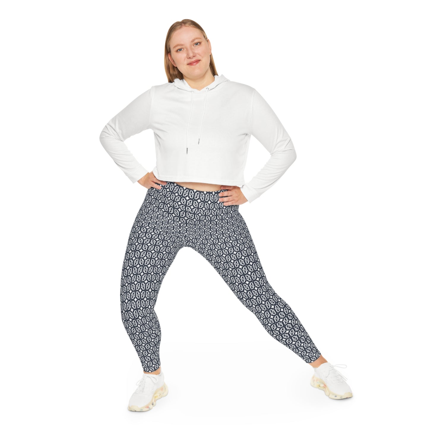 Phallacy Monogram Designer Plus Size Leggings