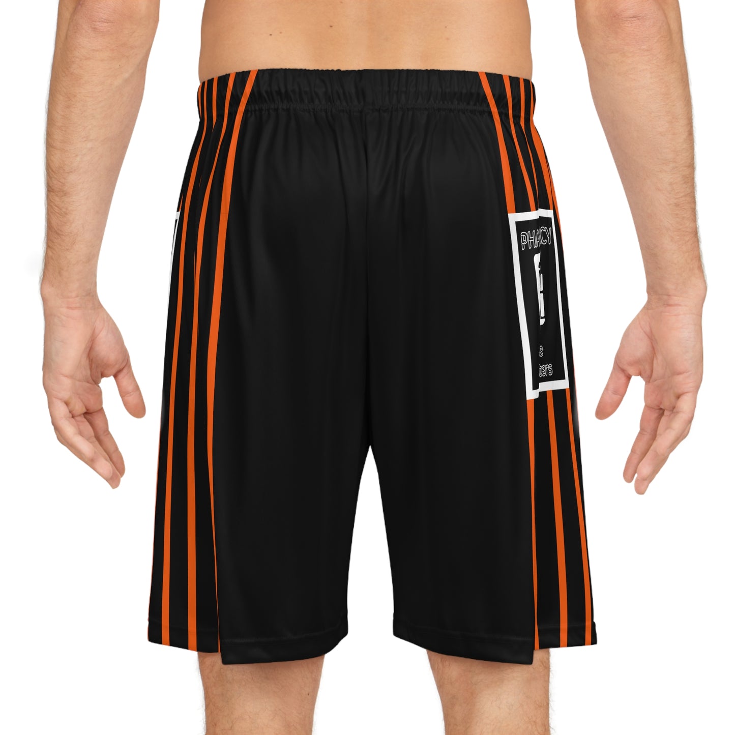 Phallacy Striped Designer Basketball Shorts
