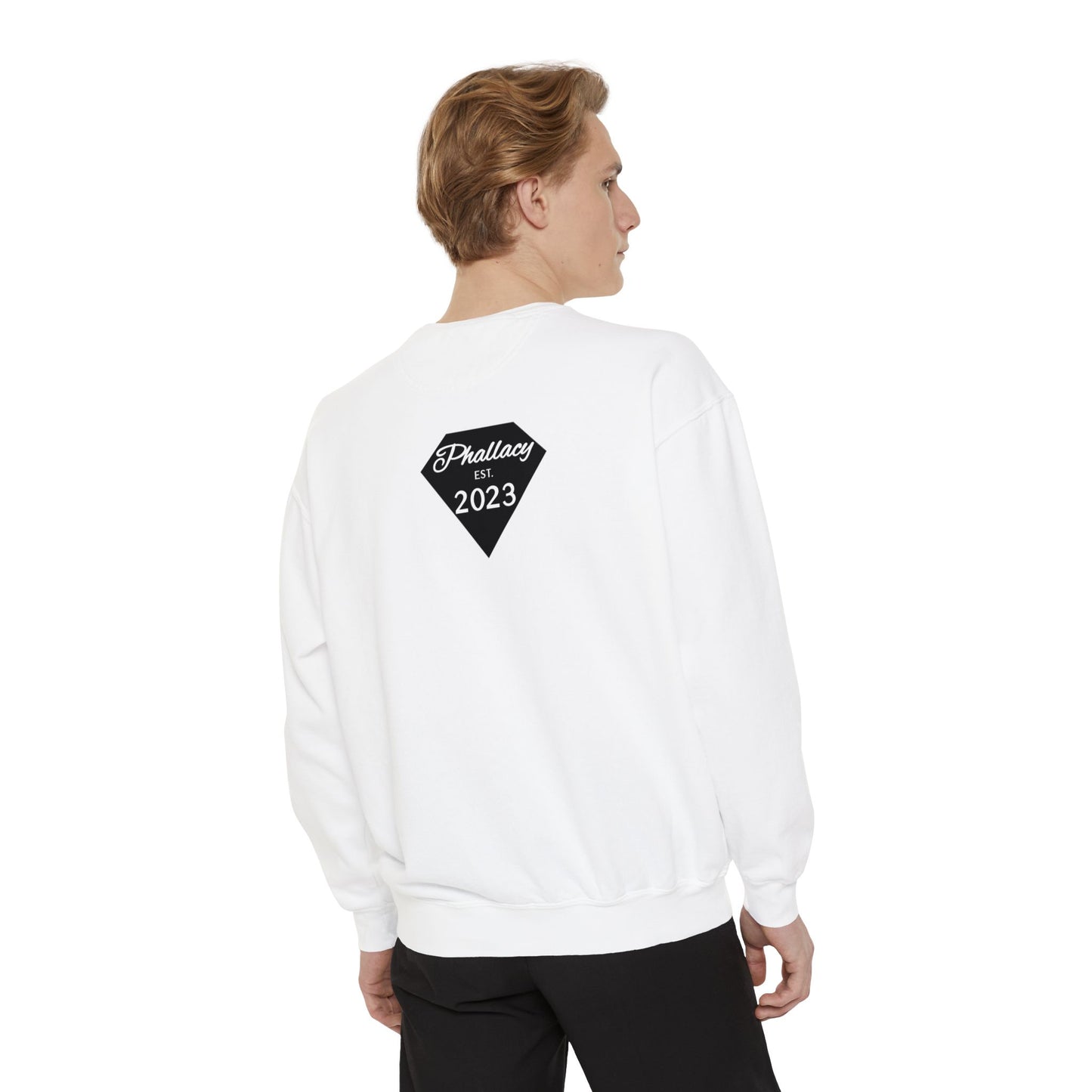 Phallacy Diamond Unisex Garment-Dyed Sweatshirt