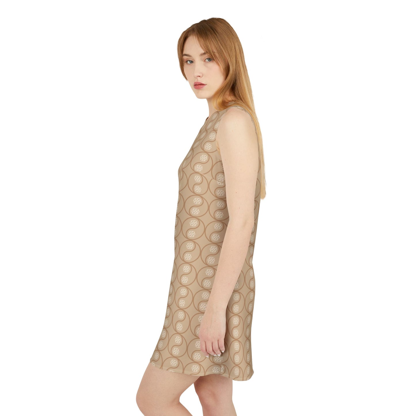 Phallacy Yin-Yang Designer A-line Sleeveless Dress